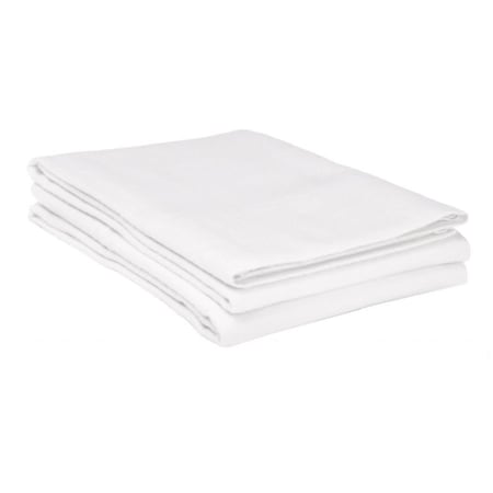 Impressions By Luxor Treasures Cotton Flannel Standard Pillowcase Set Solid, White FLASDPC SLWH